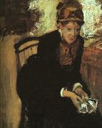 Edgar Degas Portrait of Mary Cassatt oil on canvas